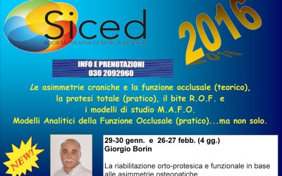 4 giornate per un corso completo – Brescia 2016